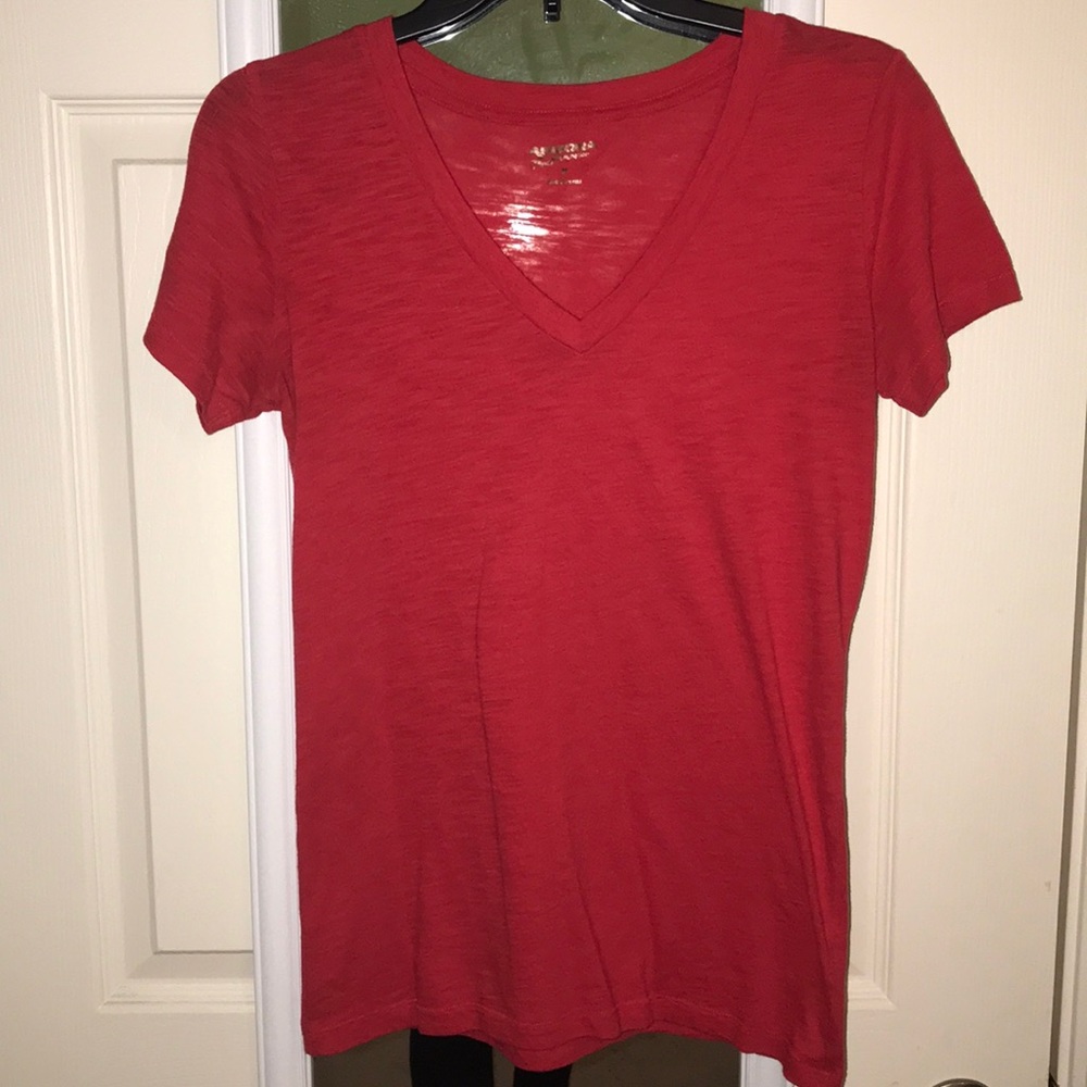 Red V neck T-Shirt